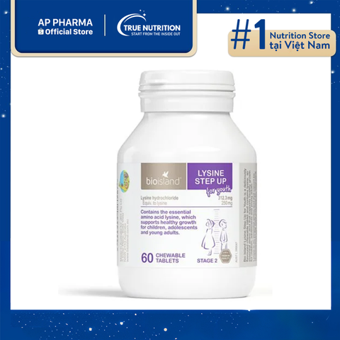  Lysine Viên Bio Island: Giải Pháp Hỗ Trợ Tăng Chiều Cao Cho Trẻ Trên 6 Tuổi 
