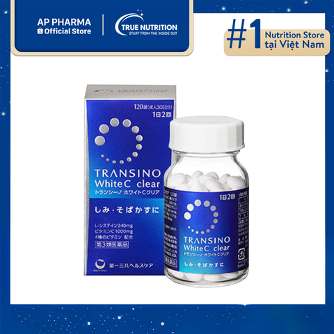  Transino White C Clear 120 viên – Bí quyết cho làn da sáng mịn tự nhiên 