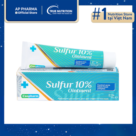  Kem mụn Sulfur 10% Ointment Cospharm: Da sạch mụn, tự tin tỏa sáng! 