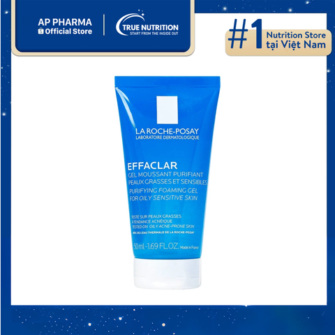  Sữa Rửa Mặt La Roche-Posay 50ml: Đánh Bay Mụn, Làm Sạch Sâu! 
