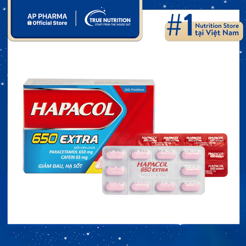  Thuốc hapacol 650 extra là thuốc gì? Thành phần và lưu ý cách sử dụng 