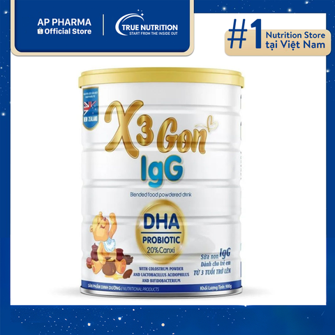  Sữa X3 Gon IgG: Dinh Dưỡng Toàn Diện Cho Trẻ Em và Người Lớn 