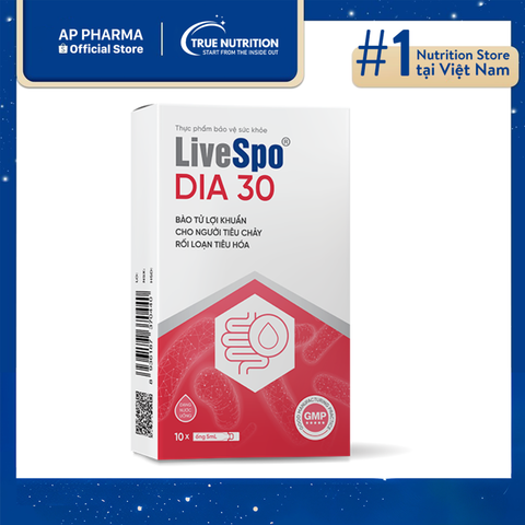  Bào Tử Lợi Khuẩn Livespo DIA 30: Bí Quyết Khôi Phục Sức Khỏe Đường Tiêu Hóa! 