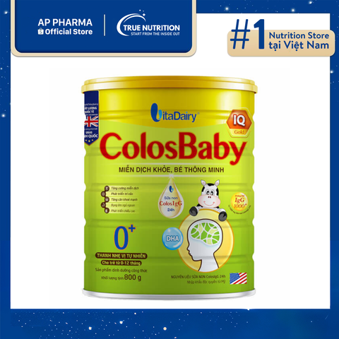  Sữa ColosBaby IQ Gold 0+: Nguồn dinh dưỡng hỗ trợ phát triển cho trẻ nhỏ 