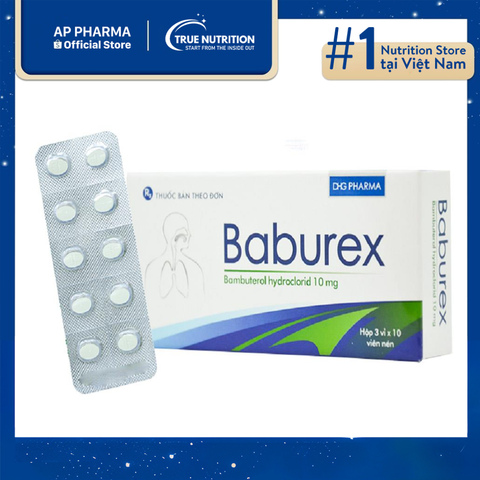  Thuốc Baburex 10mg Có Tác Dụng Gì? Công dụng, cách dùng và lưu ý sử dụng 