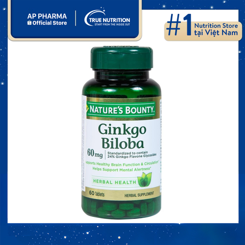  Ginkgo Biloba Nature's Bounty: Giải Pháp Vàng cho Não Bộ! 