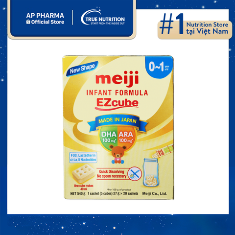  Sữa Meiji Thanh số 0 EZcube: Nâng Tầm Sức Khỏe Và Trí Tuệ Cho Bé Yêu! 