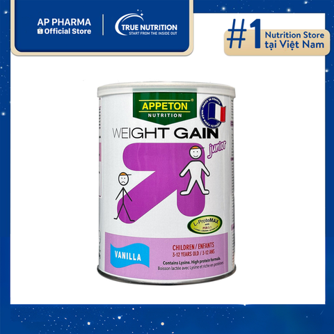Sữa Appeton Weight Gain Junior: Tăng Cân Khỏe Mạnh Cho Trẻ 3 - 12 Tuổi