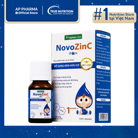  NovoZinc 15ml – Hỗ trợ tiêu hóa, giảm tiêu chảy và chán ăn cho trẻ 