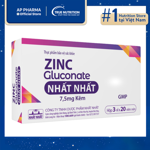  Zinc Gluconate Nhất Nhất: Giải Pháp Tăng Cường Sức Khỏe 