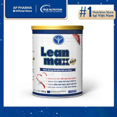  Sữa Leanmax Adult - Dinh Dưỡng Hỗ Trợ Phục Hồi Sức Khỏe 