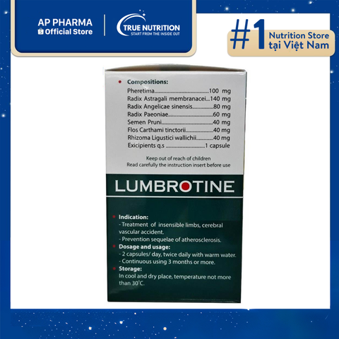  Thuốc Lumbrotine Là Thuốc Gì? thành phần và lưu ý cách sử dụng 