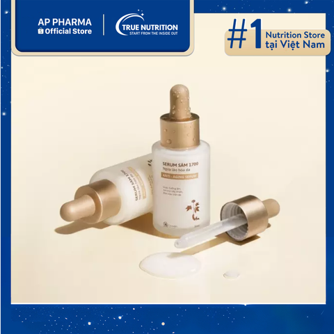  Serum Sâm 1700 Ngừa Lão Hóa Da: Chống Lão Hóa Hiệu Quả, Khôi Phục Độ Săn Chắc 