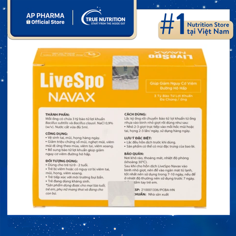  Livespo Navax: Giải Pháp Mới Cho Sức Khỏe Tai Mũi Họng Hiệu Quả! 