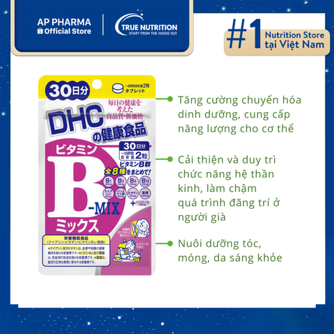 DHC Vitamin B Mix: Lựa chọn hoàn hảo cho sức khỏe và làn da rạng rỡ