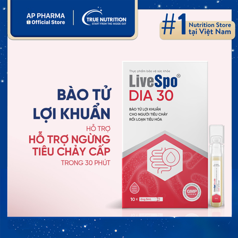  Bào Tử Lợi Khuẩn Livespo DIA 30: Bí Quyết Khôi Phục Sức Khỏe Đường Tiêu Hóa! 