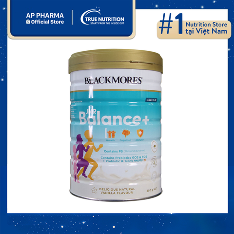  Sữa Blackmores JNR Balance: Cho trẻ phát triển về thể chất và não bộ 