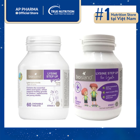  Lysine Viên Bio Island: Giải Pháp Hỗ Trợ Tăng Chiều Cao Cho Trẻ Trên 6 Tuổi 