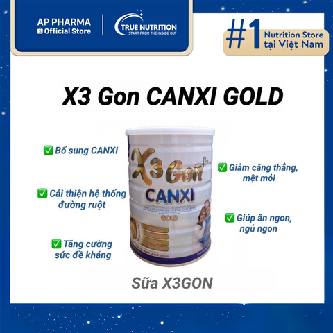  Sữa X3 Gon Canxi Gold: Bí quyết vàng cho xương chắc khỏe mỗi ngày 