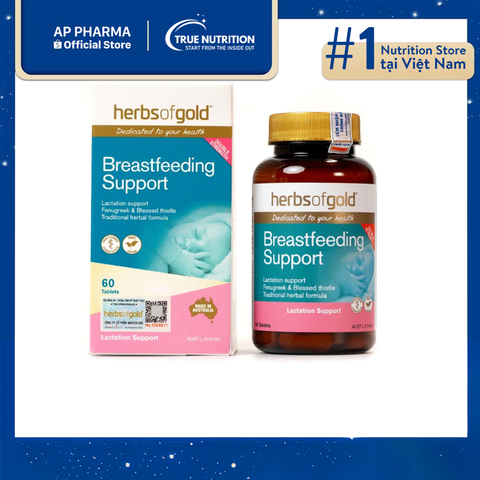  Viên Uống Lợi Sữa Herbs of Gold Breastfeeding Support: Tăng Cường Sữa Mẹ Tự Nhiên 