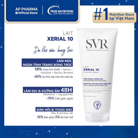  Kem SVR XERIAL 10: Giải Pháp Chăm Sóc Cho Da Khô 