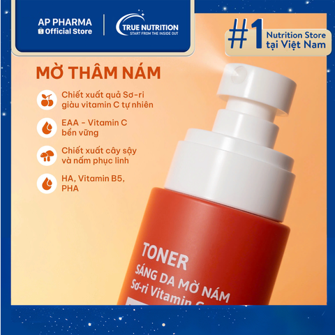  Toner sáng da mờ nám Sơ-ri Vitamin C - Giải pháp cho da đều màu! 
