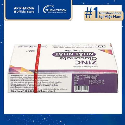  Zinc Gluconate Nhất Nhất: Giải Pháp Tăng Cường Sức Khỏe 