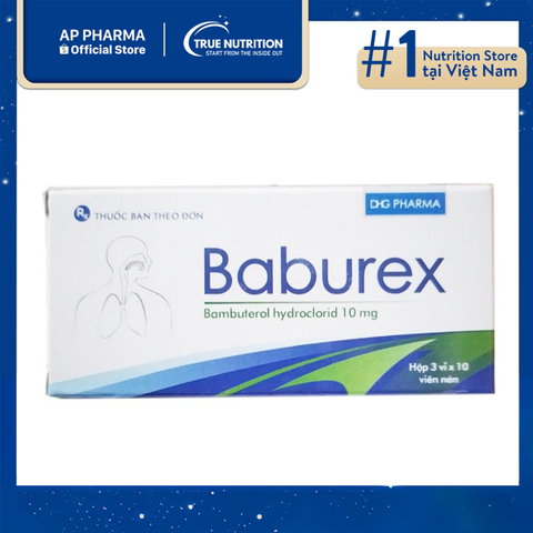  Thuốc Baburex 10mg Có Tác Dụng Gì? Công dụng, cách dùng và lưu ý sử dụng 