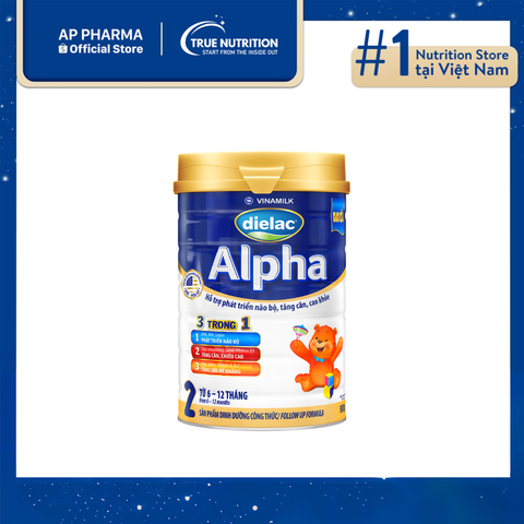  Sữa bột Dielac Alpha: Nâng cao trí não và sức khỏe cho bé 