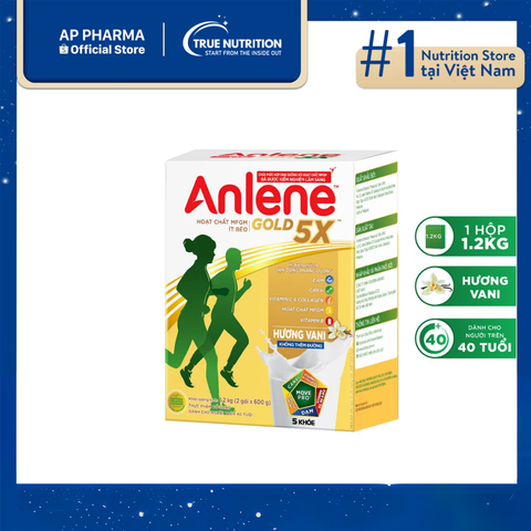  Sữa Anlene hộp giấy - Anlene Gold 5X: Giải pháp cho sức khỏe cơ-xương-khớp 