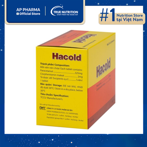  Thuốc Hacold Là Thuốc Gì? thành phần, công dụng và cách dùng 