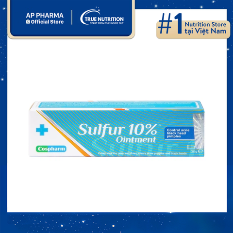  Kem mụn Sulfur 10% Ointment Cospharm: Da sạch mụn, tự tin tỏa sáng! 