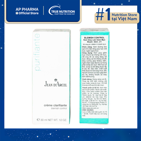  Jean D’Arcel Blemish Control: Giải pháp cho làn da mụn 
