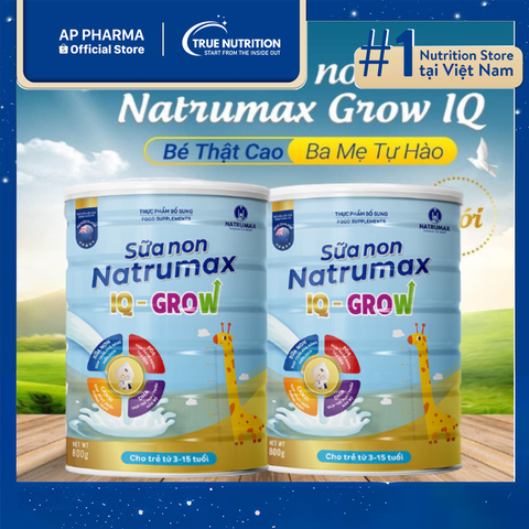  Sữa Non Natrumax IQ-Grow: Sự Lựa Chọn Để Đảm Bảo Phát Triển Toàn Diện Cho Trẻ Em 