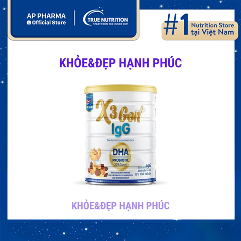  Sữa X3 Gon IgG: Dinh Dưỡng Toàn Diện Cho Trẻ Em và Người Lớn 