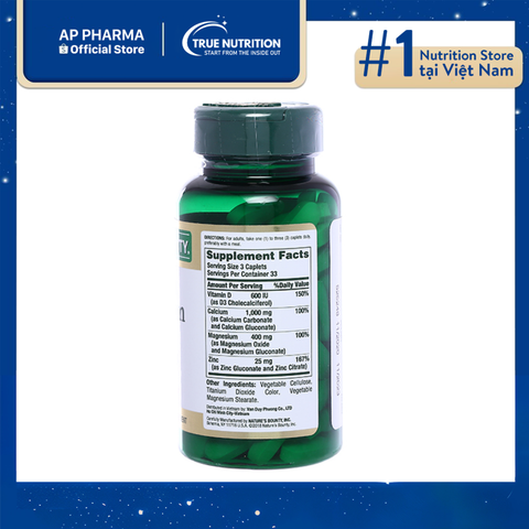  Calcium Magnesium Zinc: Giải Pháp Vàng Cho Xương Khỏe Mạnh 