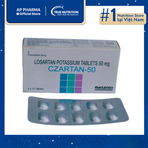  Thuốc Czartan 50 là thuốc gì? Thành phần và lưu ý cách sử dụng 