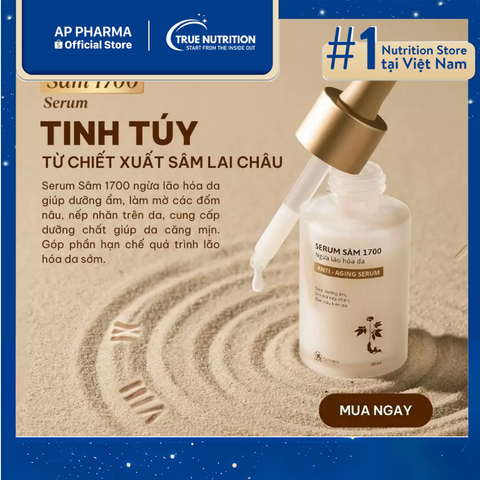  Serum Sâm 1700 Ngừa Lão Hóa Da: Chống Lão Hóa Hiệu Quả, Khôi Phục Độ Săn Chắc 