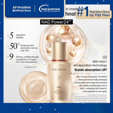  Serum Whoo Bichup Ultimate Recovery Youth Giúp Phục Hồi Và Trẻ Hóa Da 
