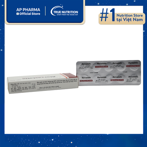  Thuốc Atorvastatin 20 mg là thuốc gì? Thành phần và lưu ý cách sử dụng 