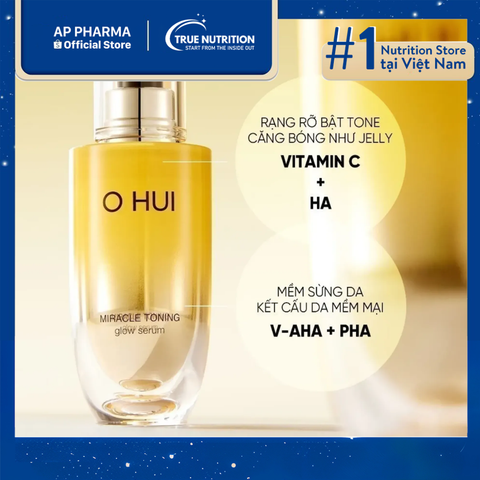  Serum OHUI Miracle Toning Glow - Tinh Chất Dưỡng Sáng Căng Mướt 