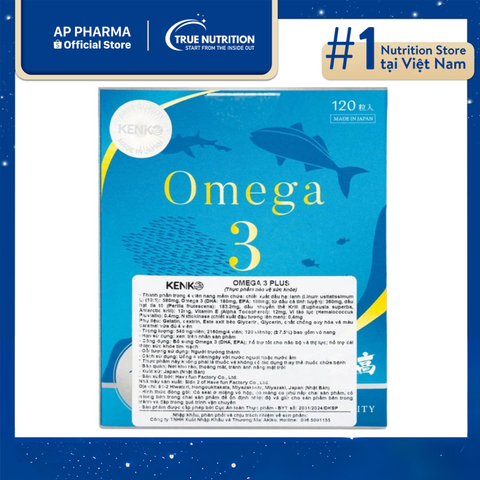  Omega-3 PLUS Kenko: Giải Pháp Đột Phá Cho Tim Mạch và Não Bộ 