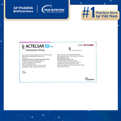  Thuốc Actelsar 40mg giá bao nhiêu? Thông tin thuốc, công dụng và cách sử dụng 