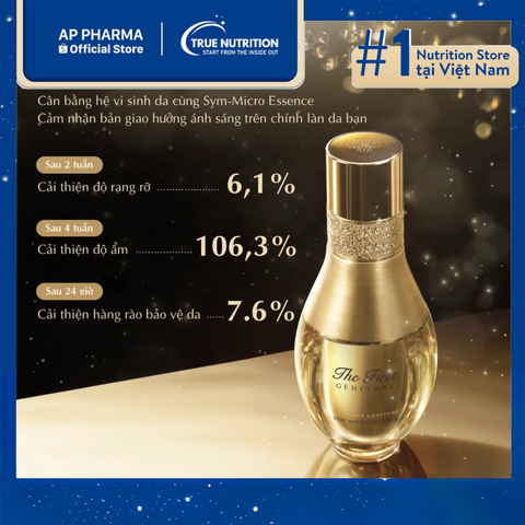  Tinh chất OHUI The First Geniture Sym-Micro Essence: Cân bằng hệ vi sinh da 