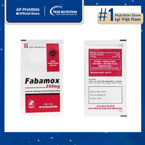  Thuốc Fabamox 250 Chỉ Định, Công Dụng thông tin thuốc và cách dùng 