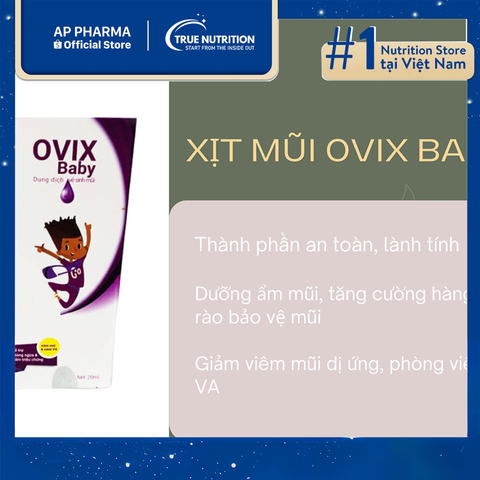  Xịt mũi ovix baby có tốt không? Chỉ Định, Công Dụng 