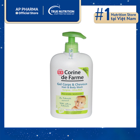 Corine De Farme Hair And Body Wash: Sạch dịu nhẹ, chăm sóc da bé an toàn! 