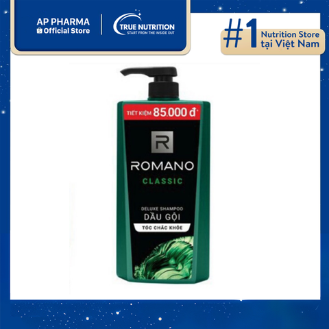  Dầu Gội Romano: Giá Thành, Phân Loại, Công Dụng & Đánh Giá Mới Nhất 