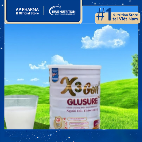  Sữa X3 Gon Glusure Gold: Dinh dưỡng tối ưu cho người tiểu đường 