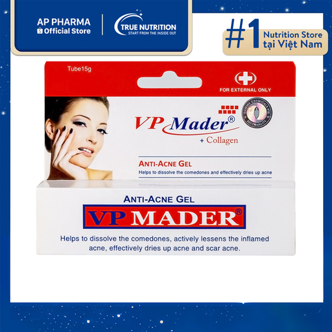  Gel VP Mader: Giải pháp khô mụn, giảm viêm, mờ thâm sẹo 